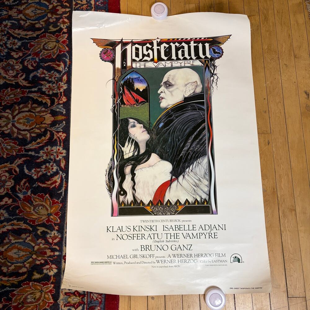 Nosferatu The Vampyre 1979 Werner Herzog One Sheet Original Movie Poster